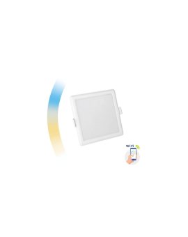 ALGINE DOWNLIGHT 6W 230V 120st IP20 IK06 112x112x 35mm BIAŁY kwadrat CCT+DIM Wi-Fi SPECTRUM SMART