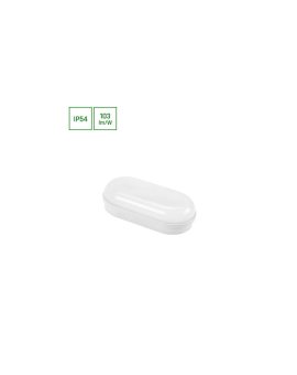 TECHNIC LAMP KANAŁOWA 8W NW 230V 120st IP54 IK10 157x80x46mm BIAŁY owalna