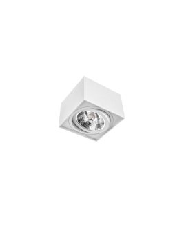 CHLOE AR111 NATYNKOWA GU10 250V IP20 145x145x100 BIAŁY kwadratowa ruchoma