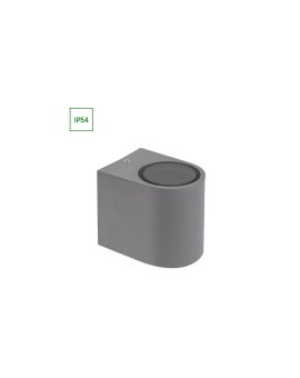 PARETE GU10 X1 JEDNOKIERUNKOWY KINKIET 250V IP54 80 x 73 x 95mm SZARY