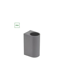 PARETE GU10 X2 DWUKIERUNKOWY KINKIET 250V IP54 150 x 73 x 95mm SZARY