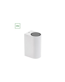 PARETE GU10 X2 DWUKIERUNKOWY KINKIET 250V IP54 150 x 73 x 95mm BIAŁY