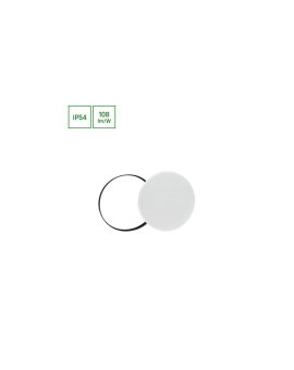 NYMPHEA BLACK i WHITE RINGS 32W CW 230V 115st IP54 FI380x55 BIAŁY/CZARNY OKRĄGŁA