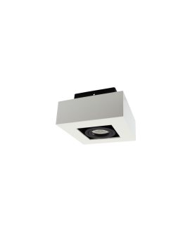 MIRORA GU10 NATYNKOWA GU10 250V IP20 145X145X85mm BIAŁY CZARNY kwadratowa ruchoma