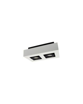 MIRORA GU10 X2 NATYNKOWA GU10 250V IP20 255X145X85 mm BIAŁY CZARNY prostokątna ruchoma
