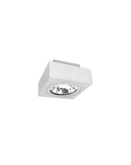 MIRORA AR111 NATYNKOWA GU10 250V IP20 145X145X85mm BIAŁY kwadratowa ruchoma