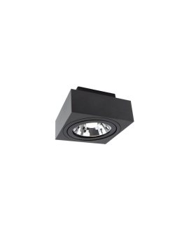 MIRORA AR111 NATYNKOWA GU10 250V IP20 145X145X85mm CZARNY kwadratowa ruchoma