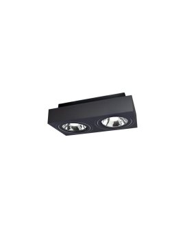 MIRORA AR111 X2 NATYNKOWA GU10 250V IP20 293X145X 85mm CZARNY prostokątna ruchoma