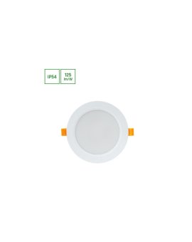 DURE 3 DOWNLIGHT 12W CW 230V 110st IP54 IK06 145x34 BIAŁY okrągła zasilacz zintegrowany