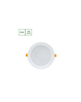 DURE 3 DOWNLIGHT 18W CW 230V 110st IP54 IK06 170x34 BIAŁY okrągła zasilacz zintegrowany