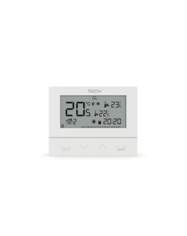 TECH ST-292 V3 - Regulator pokojowy przewodowy dwustanowy kolor biały