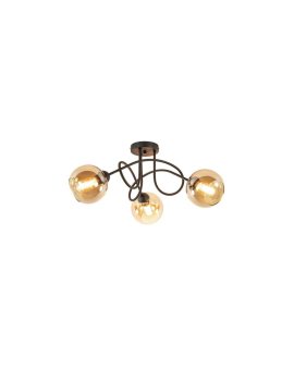 Lampa sufitowa nowoczesna 3xE27 VENUS BLACK