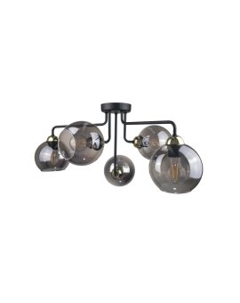 Lampa sufitowa nowoczesna 5xE27 COSMO BLACK/GOLD