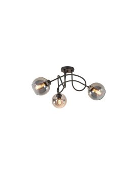 Lampa sufitowa czarna nowoczesna RING E27 max.60W
