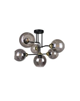 Lampa sufitowa nowoczesna 6xE27 COSMO BLACK/GOLD
