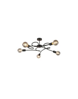 Lampa sufitowa nowoczesna 5xE27 FIORE BLACK