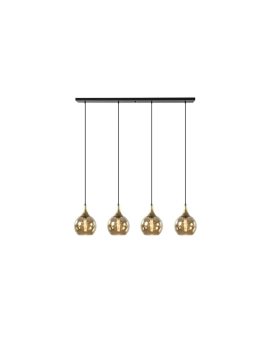Lampa wisząca nowoczesna 4xE27 CALLISTO BLACK/GOLD