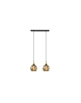 Lampa wisząca nowoczesna 2xE27 CALLISTO BLACK/GOLD