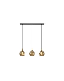 Lampa wisząca nowoczesna 3xE27 CALLISTO BLACK/GOLD