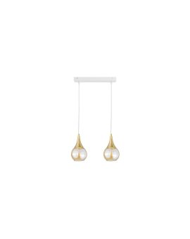 Lampa wisząca nowoczesna 2xE27 LACRIMA WHITE