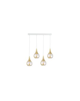 Lampa wisząca 4xE27 LACRIMA WHITE
