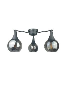 Lampa sufitowa 3xE27 STAR SMOKY BLACK