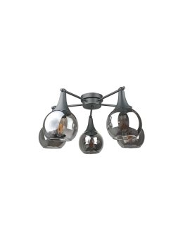 Lampa sufitowa 5xE27 STAR SMOKY BLACK