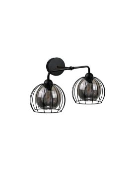 Kinkiet loftowy nowoczesny 2x E27 SOLO BLACK