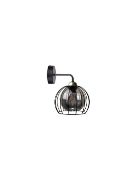 Kinkiet nowoczesny loftowy 1xE27 SOLO BLACK/GOLD