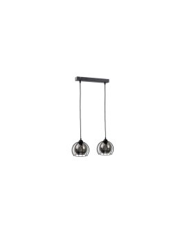 Lampa wisząca loftowa nowoczesna 2xE27 SOLO BLACK