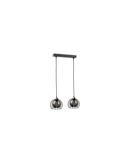 Lampa wisząca loftowa nowoczesna 2xE27 SOLO BLACK/GOLD