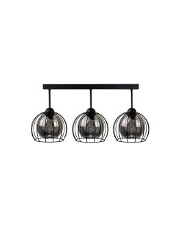 Lampa sufitowa nowoczesna loftowa 3xE27 SOLO BLACK