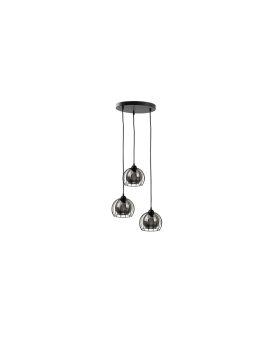 Lampa wisząca loftowa nowoczesna 3x E27 SOLO BLACK