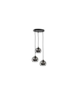 Lampa wisząca loftowa nowoczesna 3x E27 SOLO BLACK/GOLD