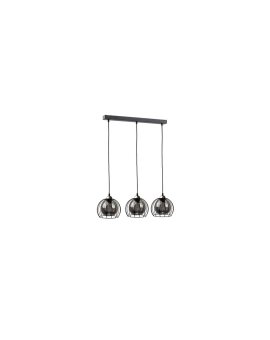 Lampa wisząca loftowa nowoczesna 3xE27 SOLO BLACK/GOLD