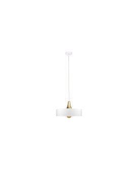 Lampa wisząca nowoczesna 1xE27 EOS WHITE/GOLD