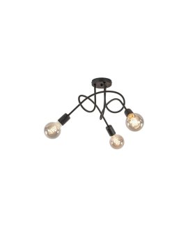 Lampa sufitowa nowoczesna 3xE27 RUMBA BLACK