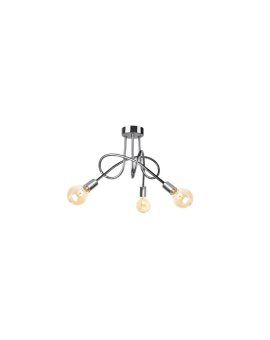 Lampa sufitowa nowoczesna 3xE27 RUMBA SILVER