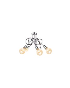 Lampa sufitowa nowoczesna 5xE27 RUMBA SILVER