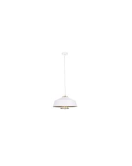 Lampa wisząca nowoczesna loftowa 1xE27 ELECTRA GOLD/WHITE