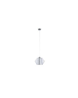 Lampa wisząca nowoczesna z abażurem1xE27 RODES SILVER