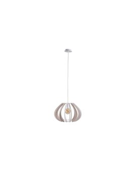 Lampa wisząca nowoczesna drewno 1xE27 NORA
