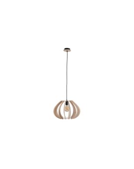 Lampa wisząca nowoczesna drewno 1xE27 NORA NATURAL