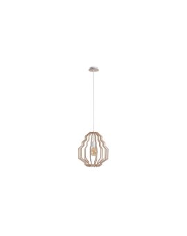 Lampa wisząca nowoczesna drewno 1xE27 RUFO NATURAL
