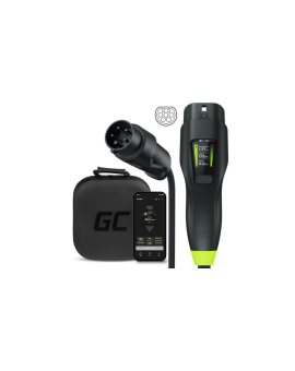 Green Cell GC Habu Ładowarka Mobilna EV 11kW 7m Typ2 CEE16A Wallbox z Aplikacją do Tesla Model Y 3 S X, Kia EV6, Ford Mach-E