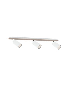 Spot nowoczesny 3xGU10 EYE WHITE WOOD