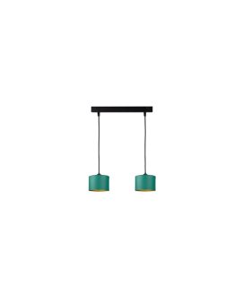 Lampa wisząca nowoczesna abażur 2xE27 FLOW GREEN