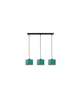Lampa wisząca nowoczesna abażur 3xE27 FLOW GREEN
