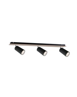 Spot nowoczesny 3xGU10 EYE BLACK WOOD