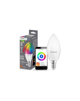 Żarówka LED E14 B35 ŚWIECZKA 5W 450lm RGB Ściemnialna CCT TUYA WiFi SMART SAYO Lumiled
